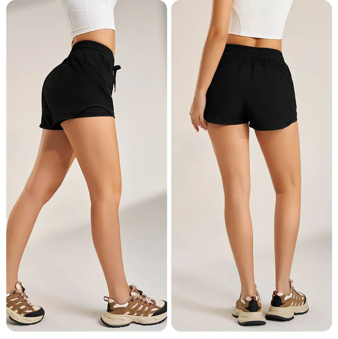 ⭐ Mellora™ 2-in-1 High-Waist Running Shorts