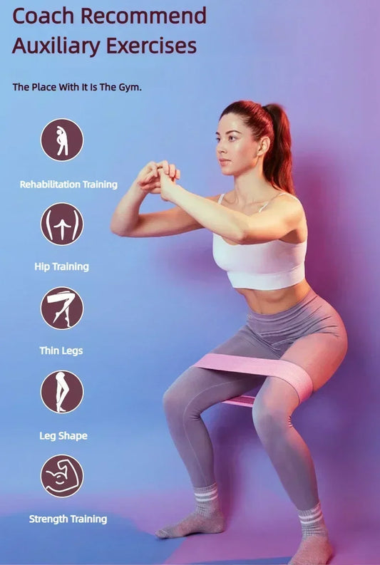 Fabric Resistance Bands Set – Glute & Leg Workout (3 Levels)